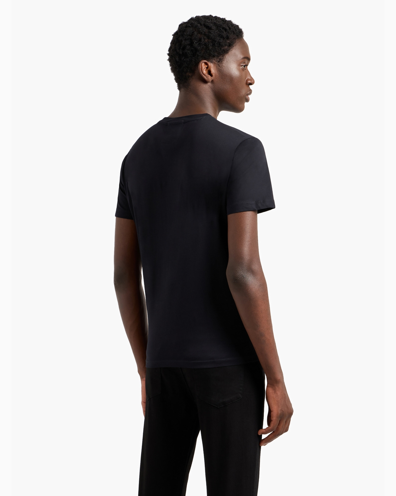 Pima-jersey T-shirt with logo print - 3