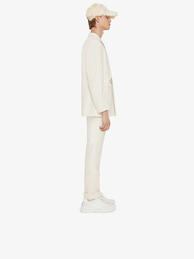 Givenchy SLIM FIT PANTS IN WOOL WITH METALLIC DETAILS outlook