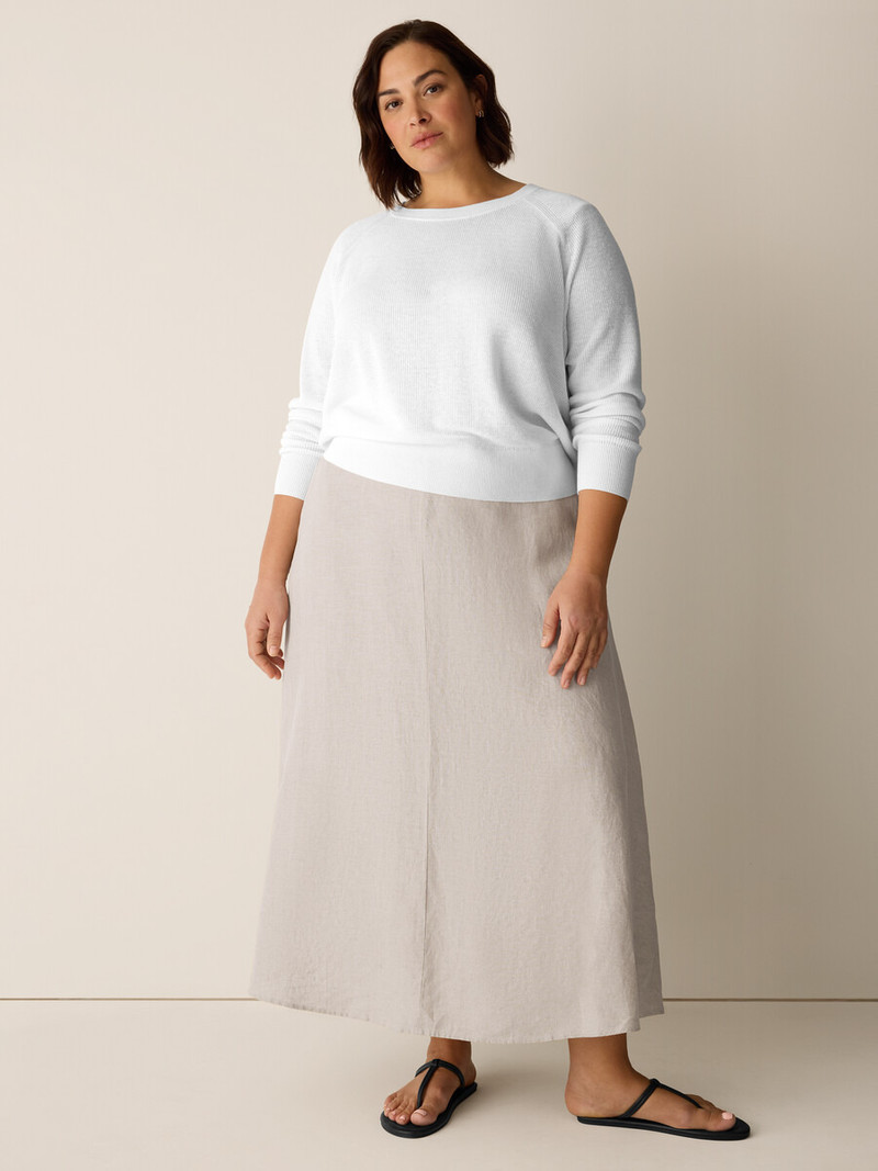 Organic Linen Half-Circle Skirt 6