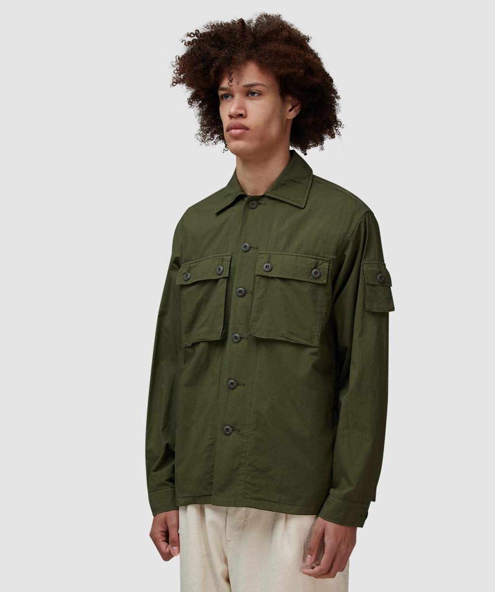 Textured military shirt jacket - 2