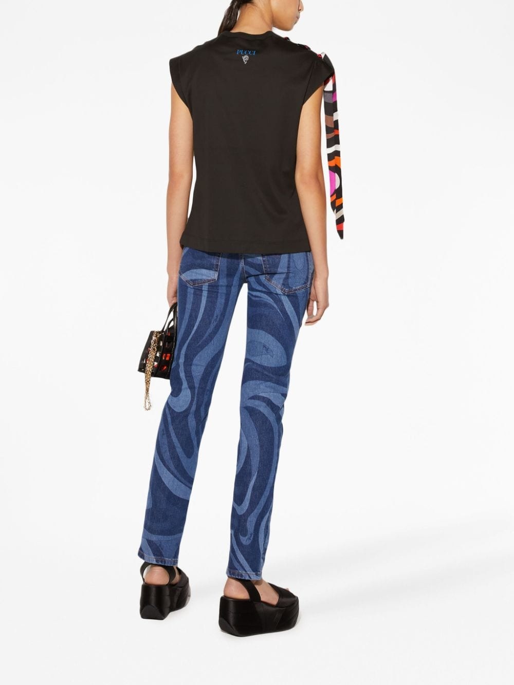 Iride-print cotton top - 4