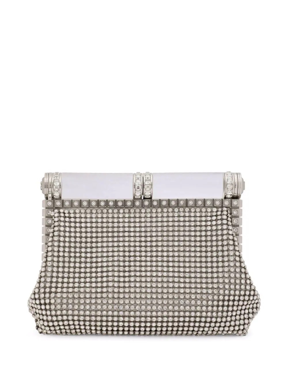 crystal-embellished clutch bag - 3