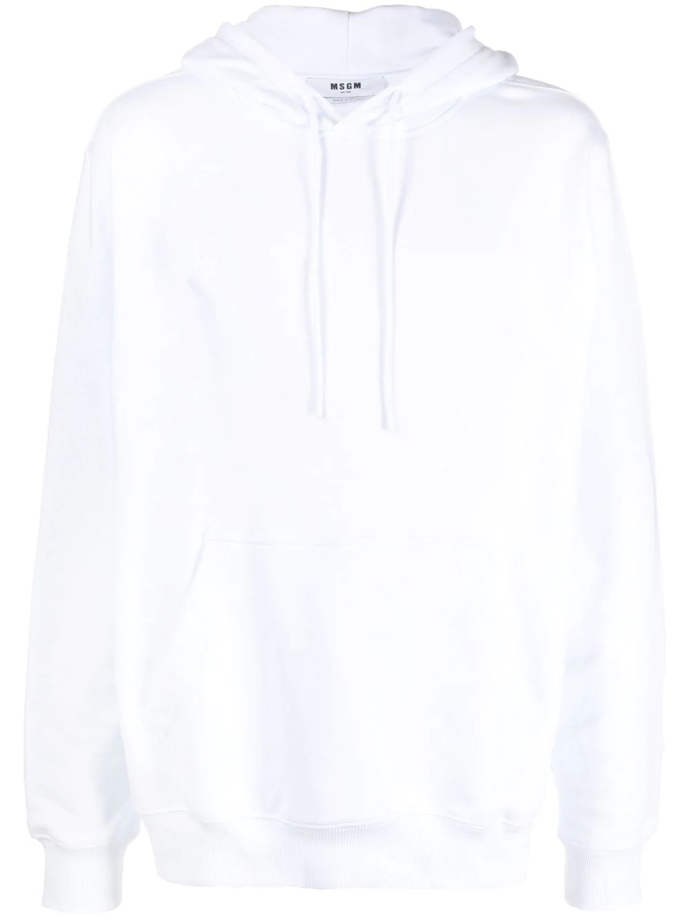 drawstring-fastening logo-print hoodie - 1