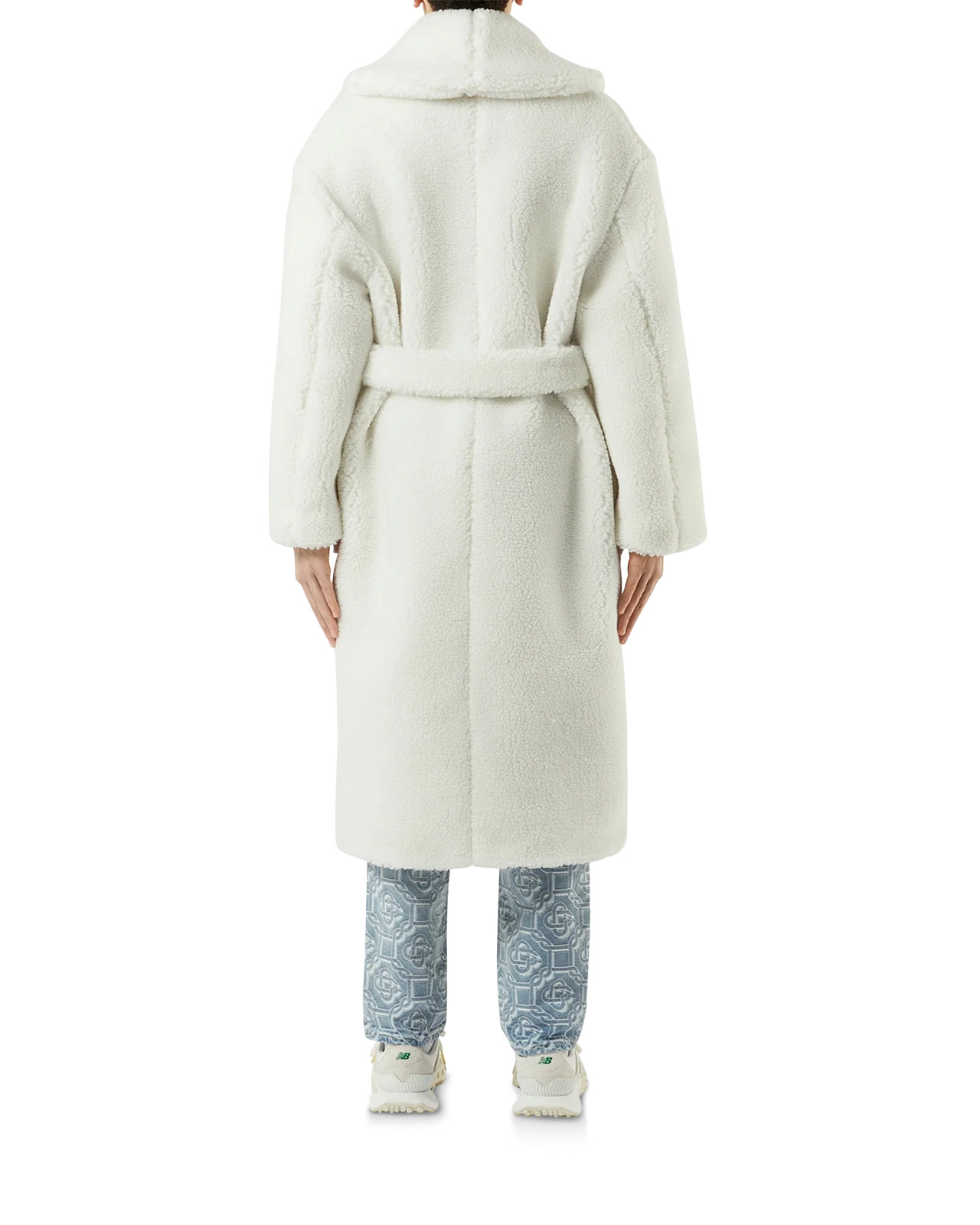 Off-White Faux Shearling Coat - 3