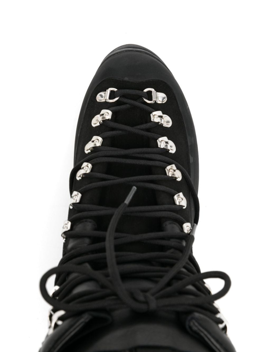 lace-up leather hiking boots - 4