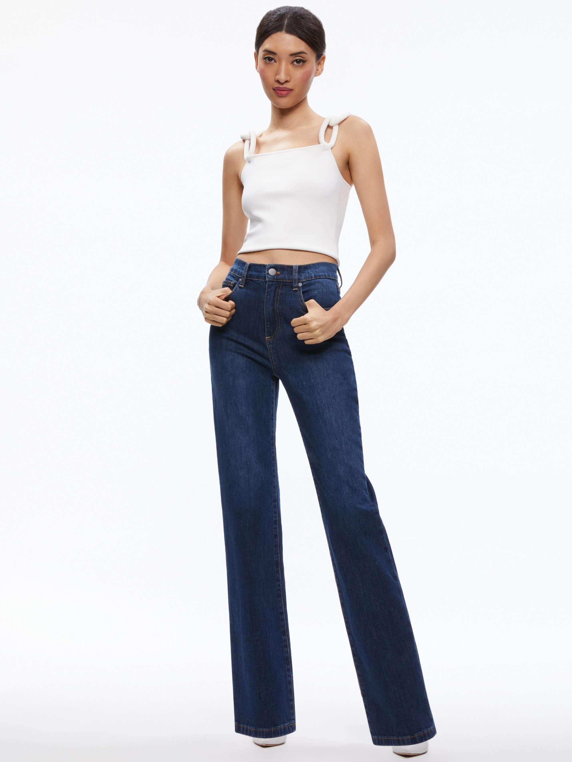 AMAZING HIGH RISE STRAIGHT FULL LENGTH JEAN - 4