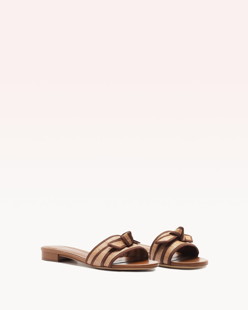 ALEXANDRE BIRMAN GROSGRAIN RAFFIA FLAT outlook