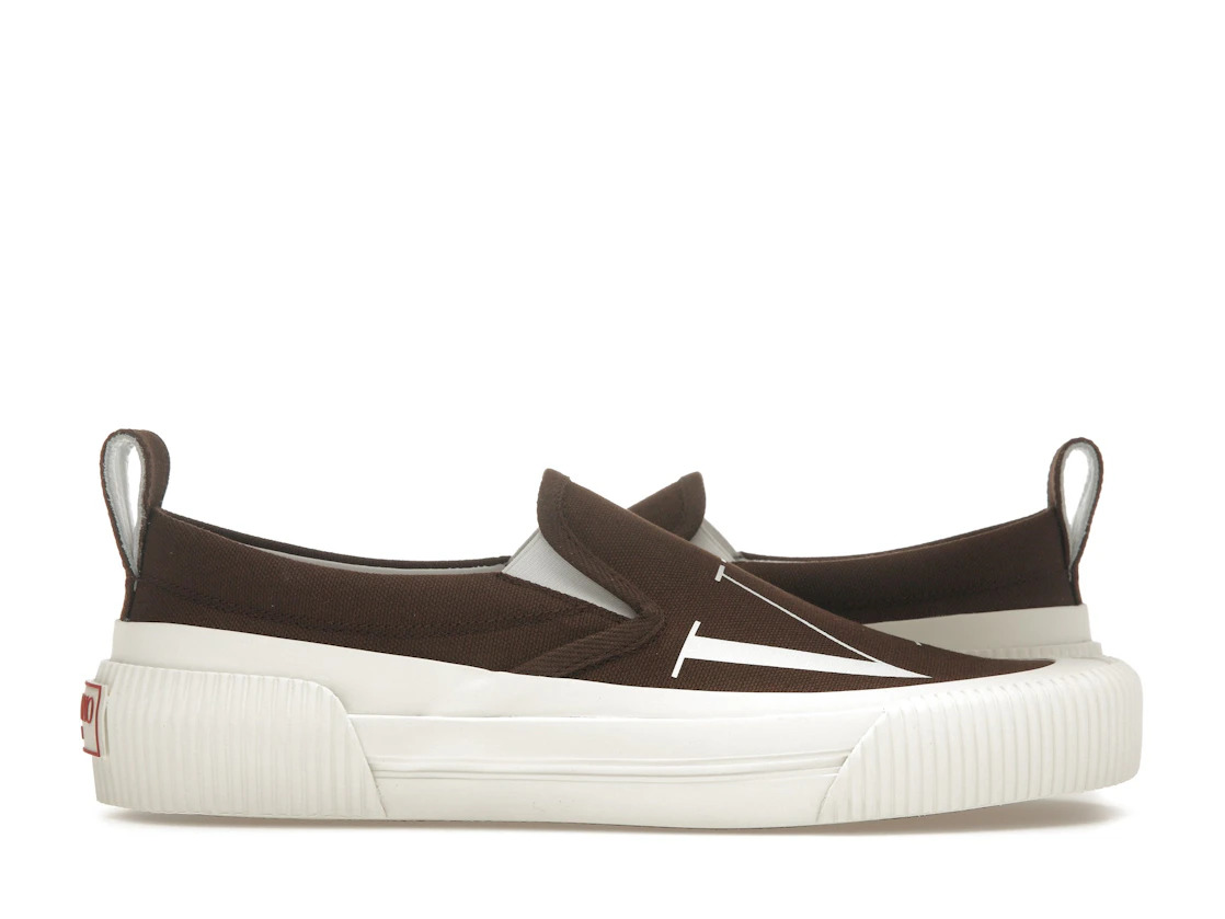 Valentino Vltn Slip On Brown White - 1