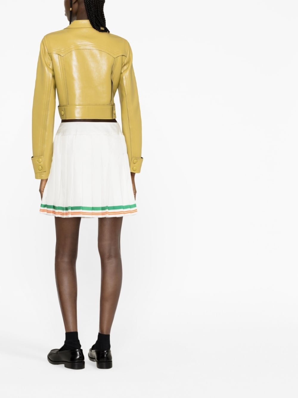 high-waisted A-line skirt - 3