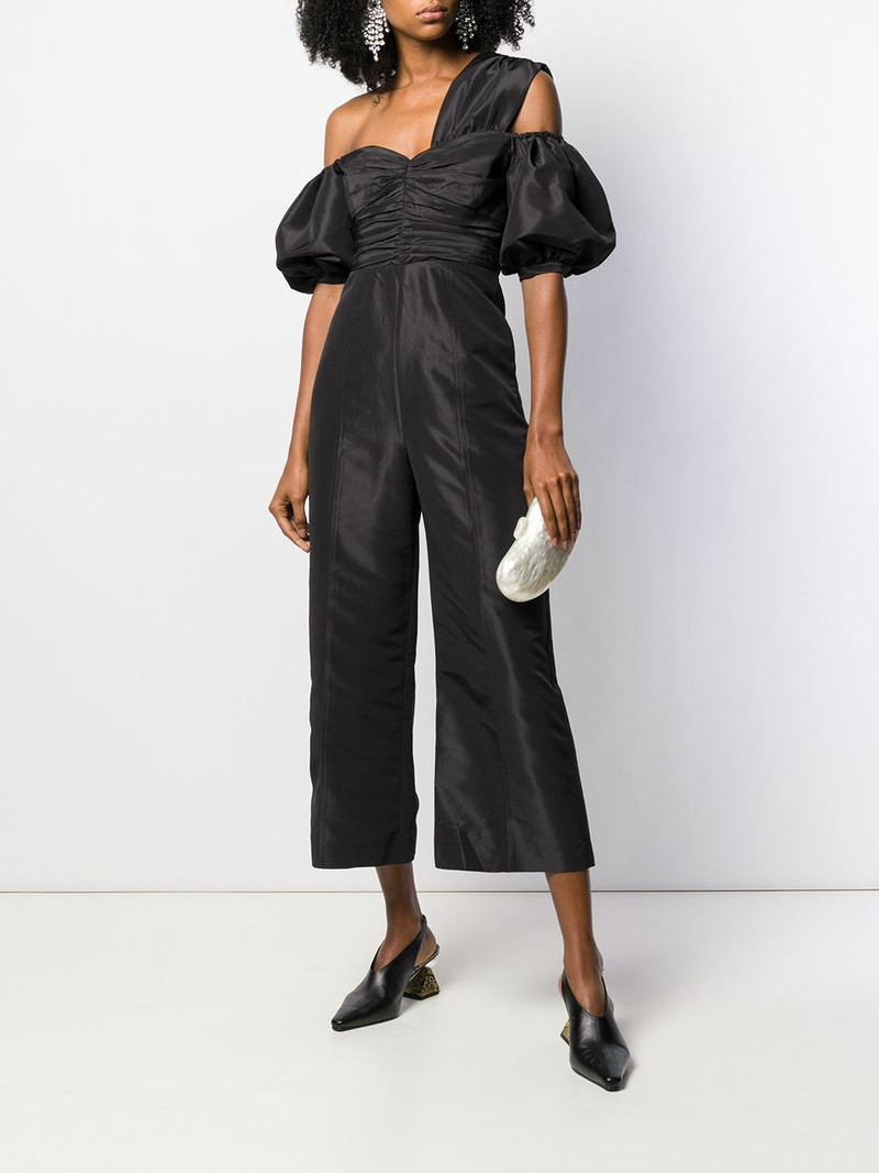 self-portrait one shoulder jumpsuit outlook
