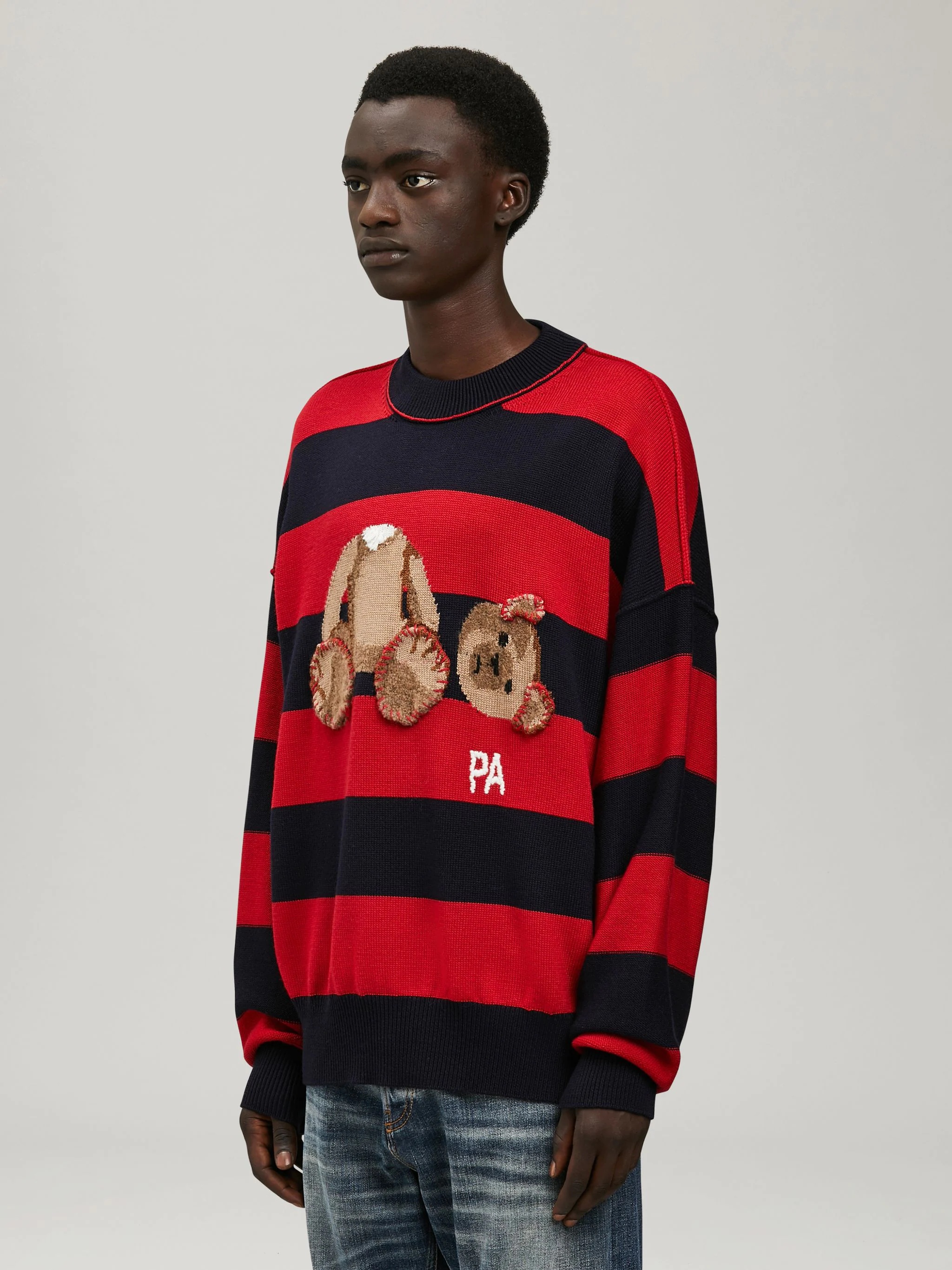 BEAR STRIPED SWEATER - 4