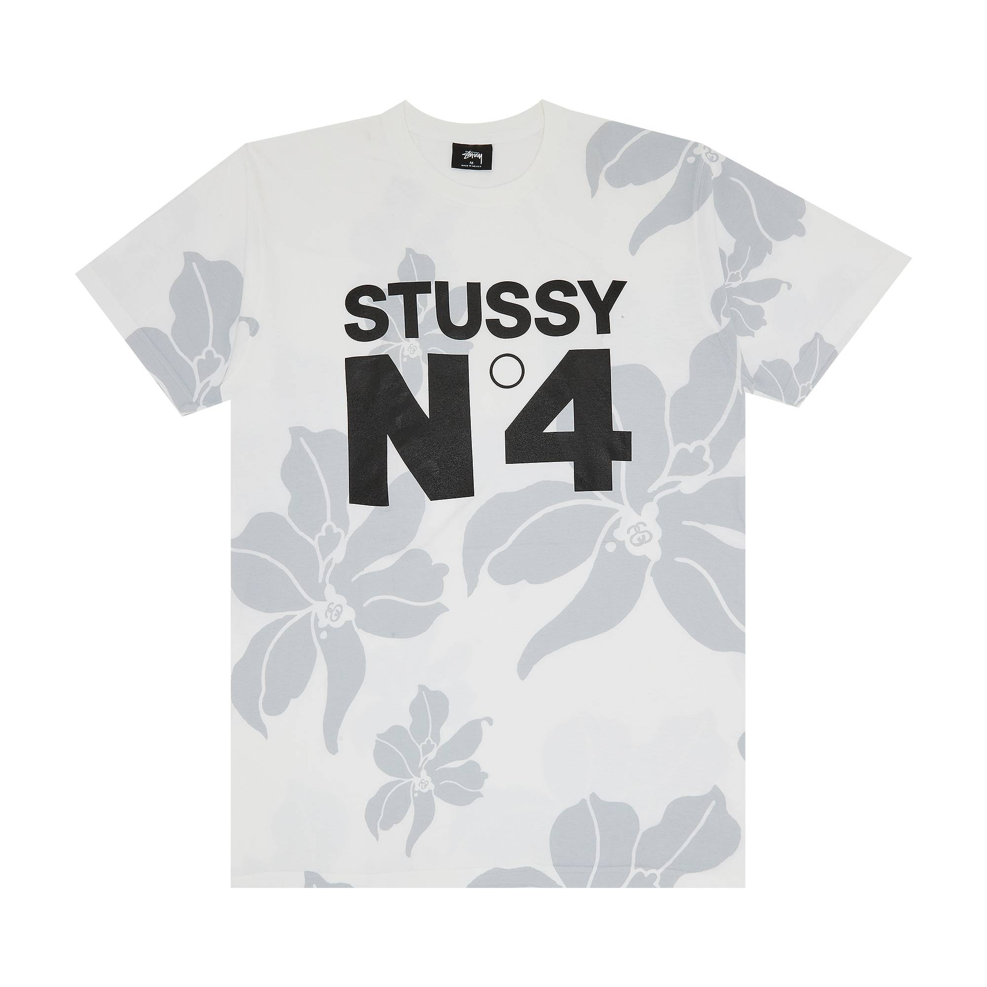 Stussy No. 4 Flowers Tee 'White' - 1