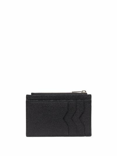 Valextra zip-up leather wallet outlook