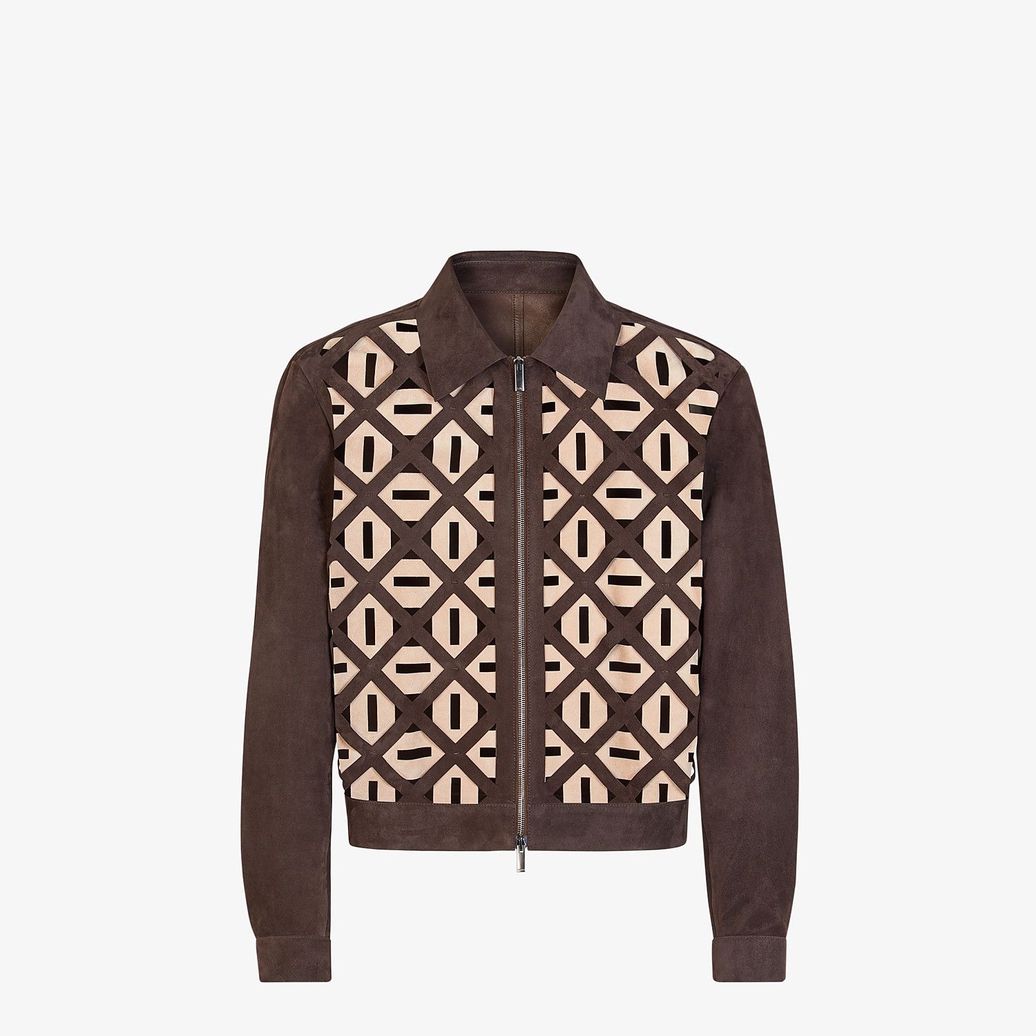 Brown suede blouson - 1