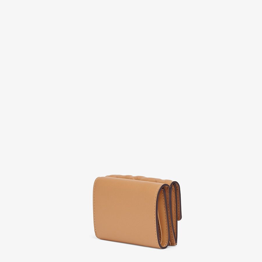 Beige nappa leather wallet - 2