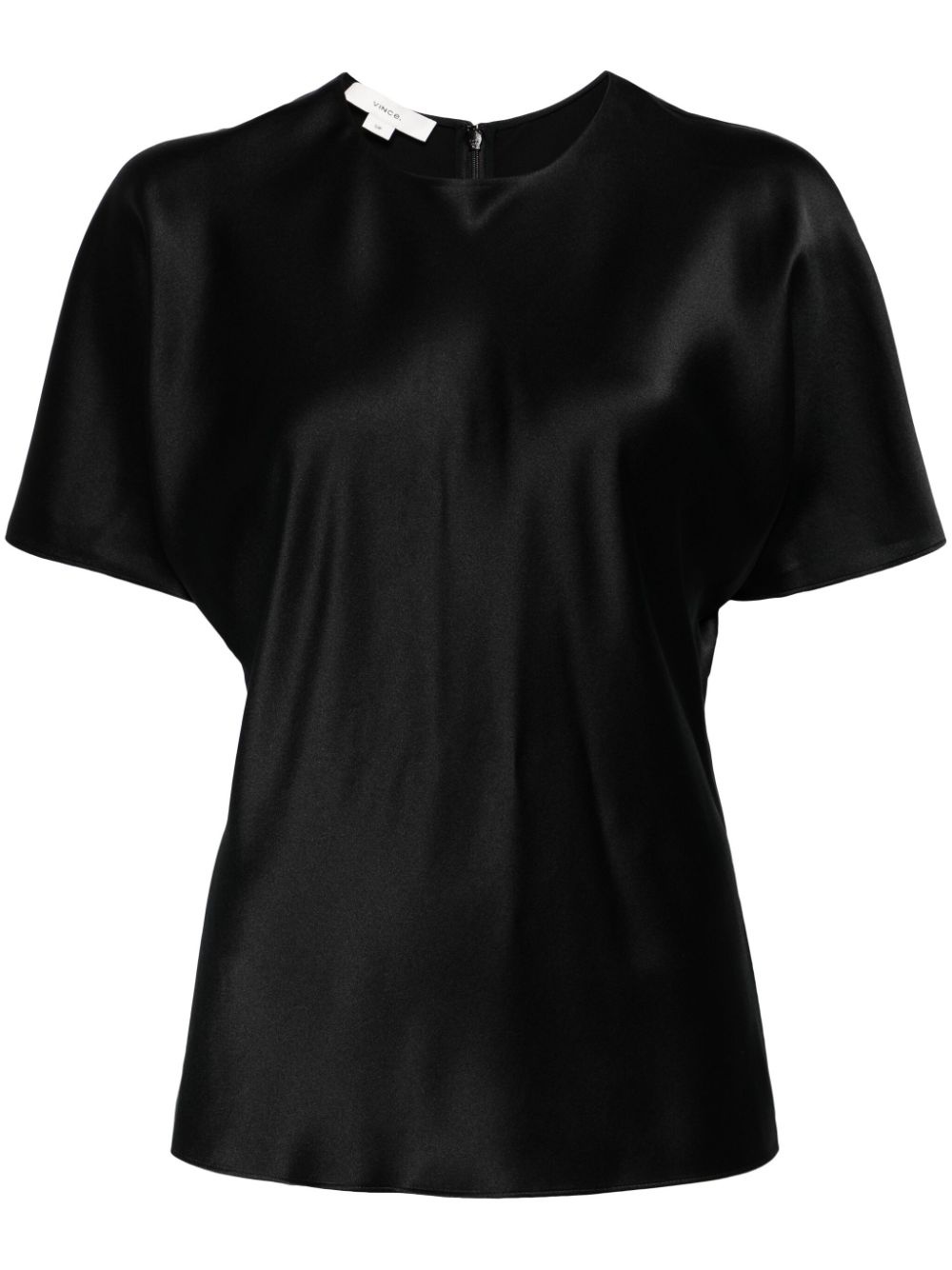 satin silk T-shirt - 1