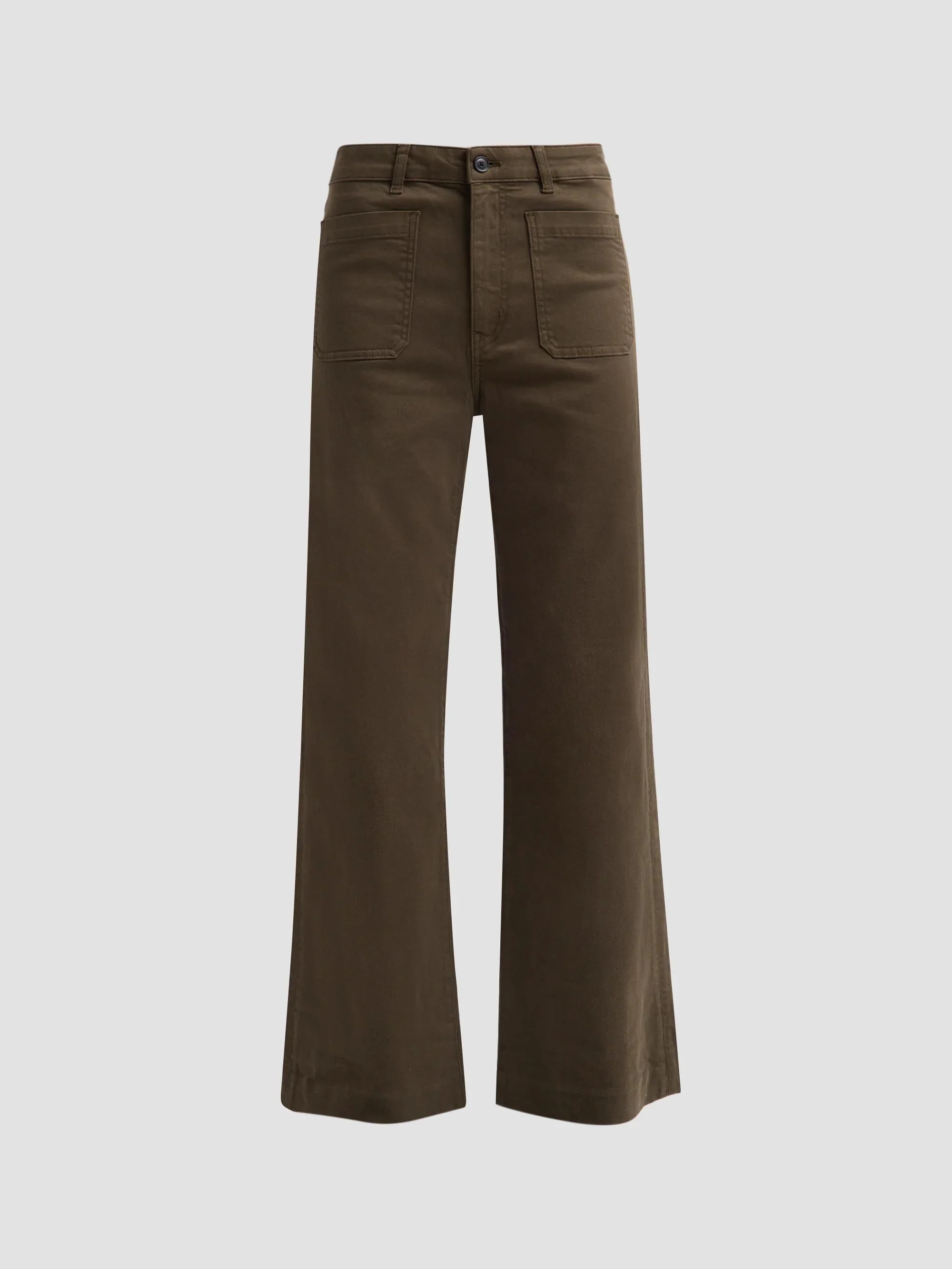 Women's The Refined Wide-Leg Jeans - Military Green - 1