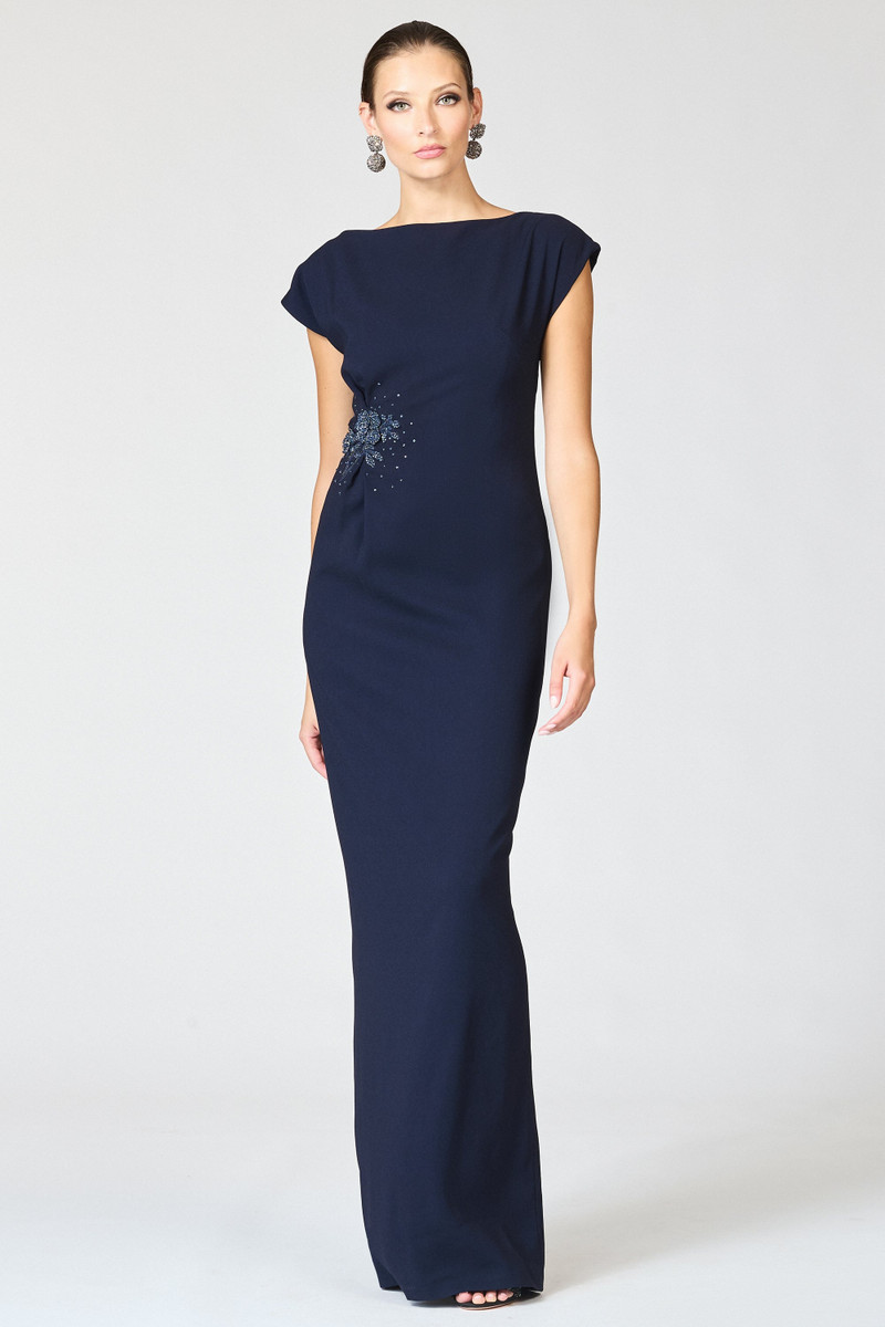 SACHIN & BABI EMBELLISHED KELLY GOWN - MIDNIGHT outlook