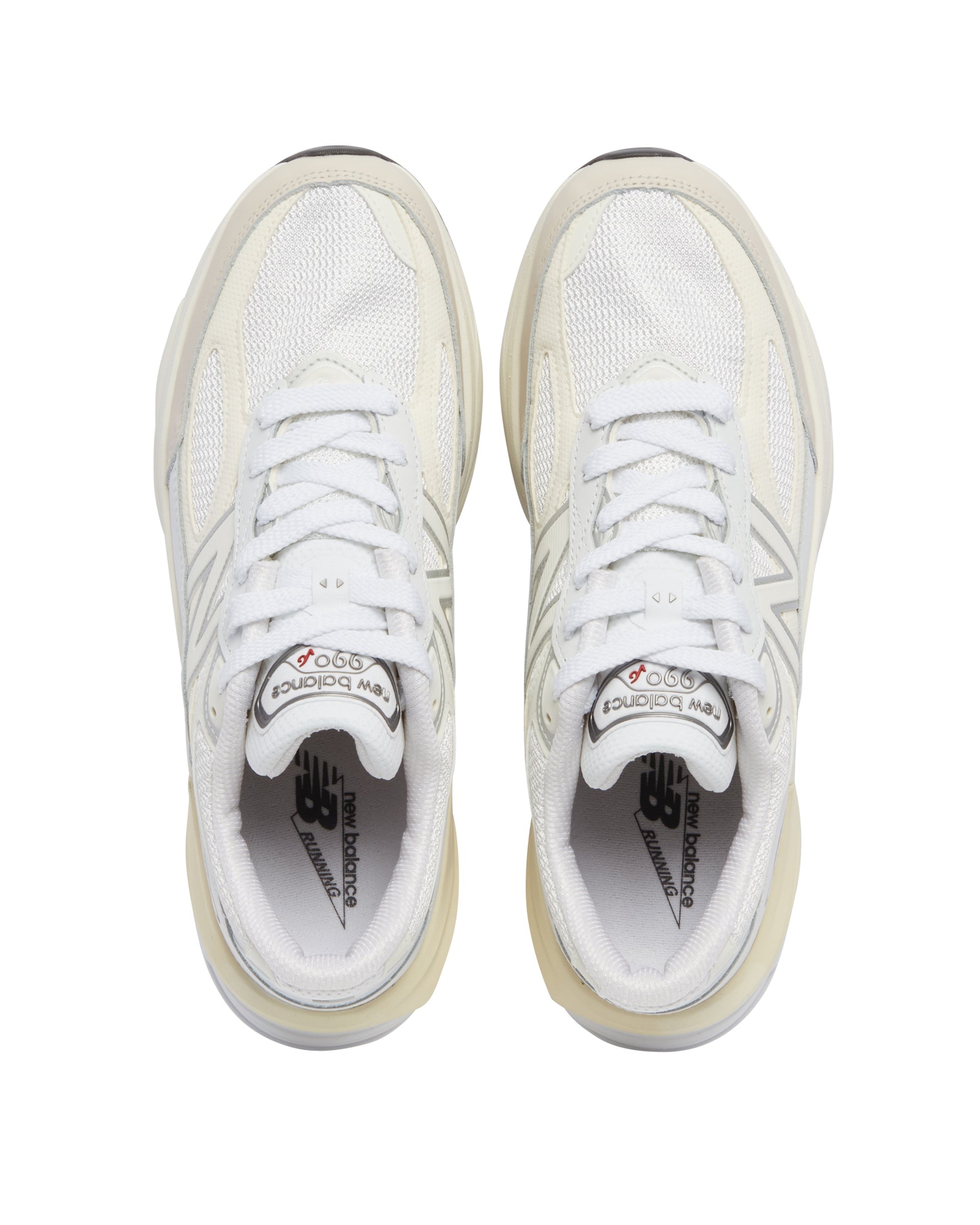 White 990v6 Sneakers Made in USA - 3