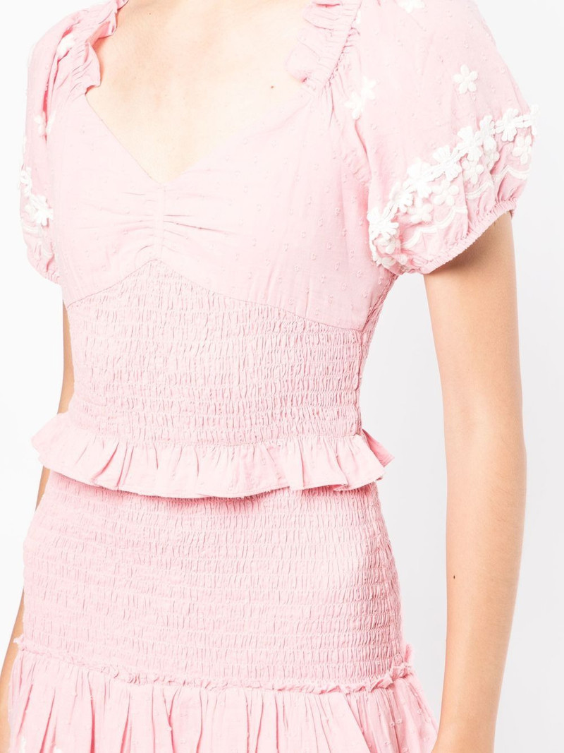 Jarraj smocked-detail dress 5