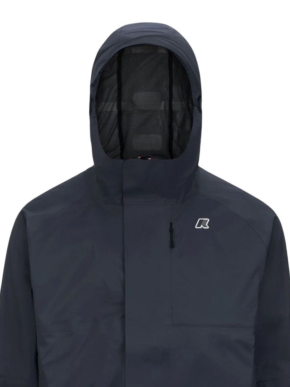 logo-embroidered hooded jacket - 2