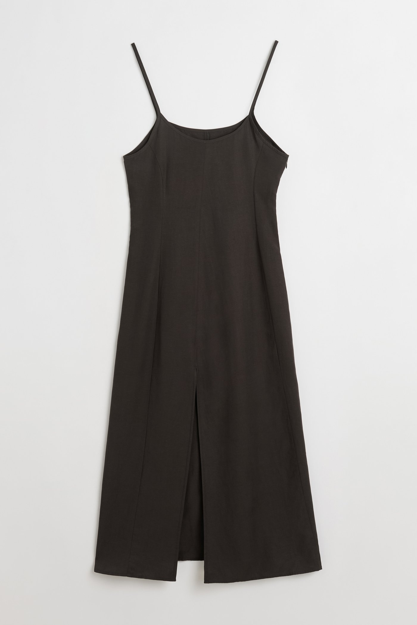 Slip Evening Dress Ash Grey Liquid Lyocell - 2