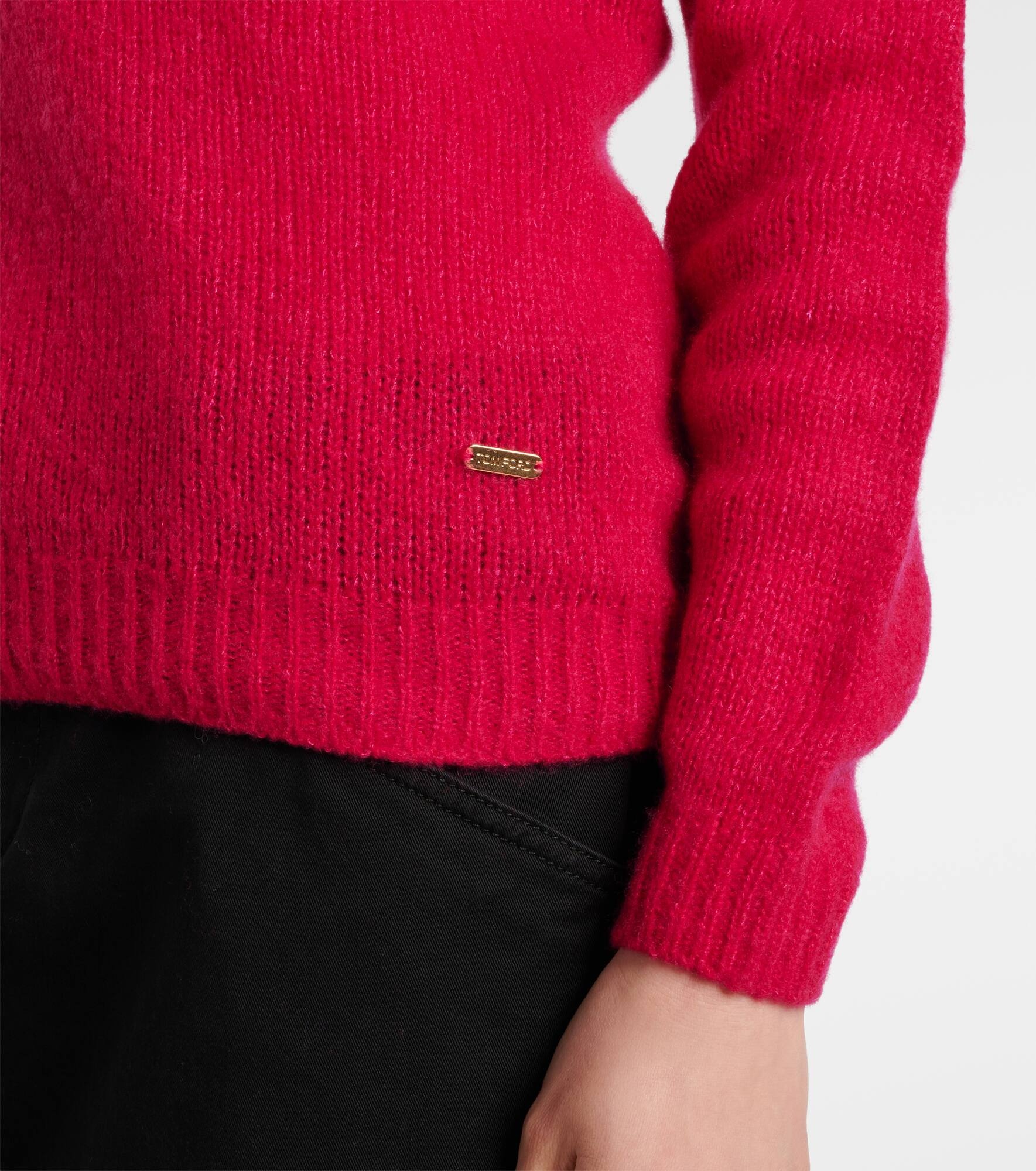 Cashmere and silk turtleneck top - 5
