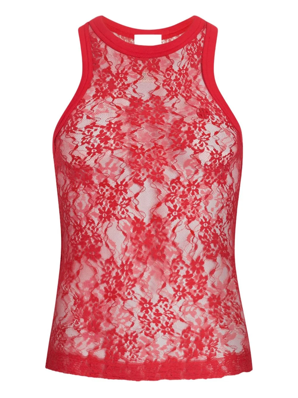 lace jersey tank top - 1