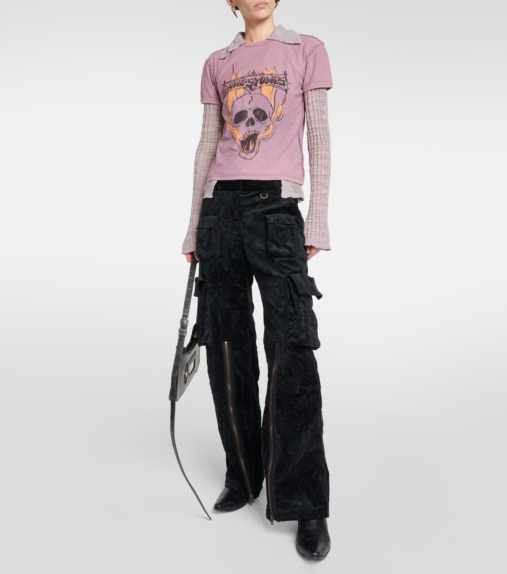 Printed cotton jersey T-shirt - 2