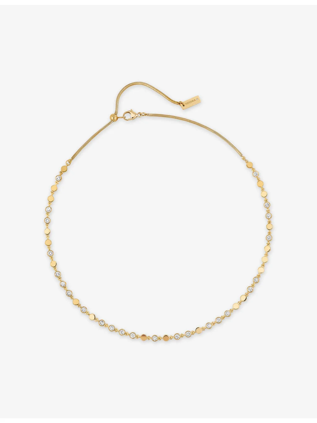 D-Vibes Small 18ct Gold And 1ct Diamond Necklace - 1