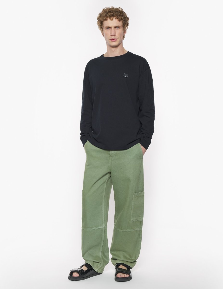 BOLD FOX HEAD PATCH COMFORT LONG SLEEVES TEE SHIRT - 2