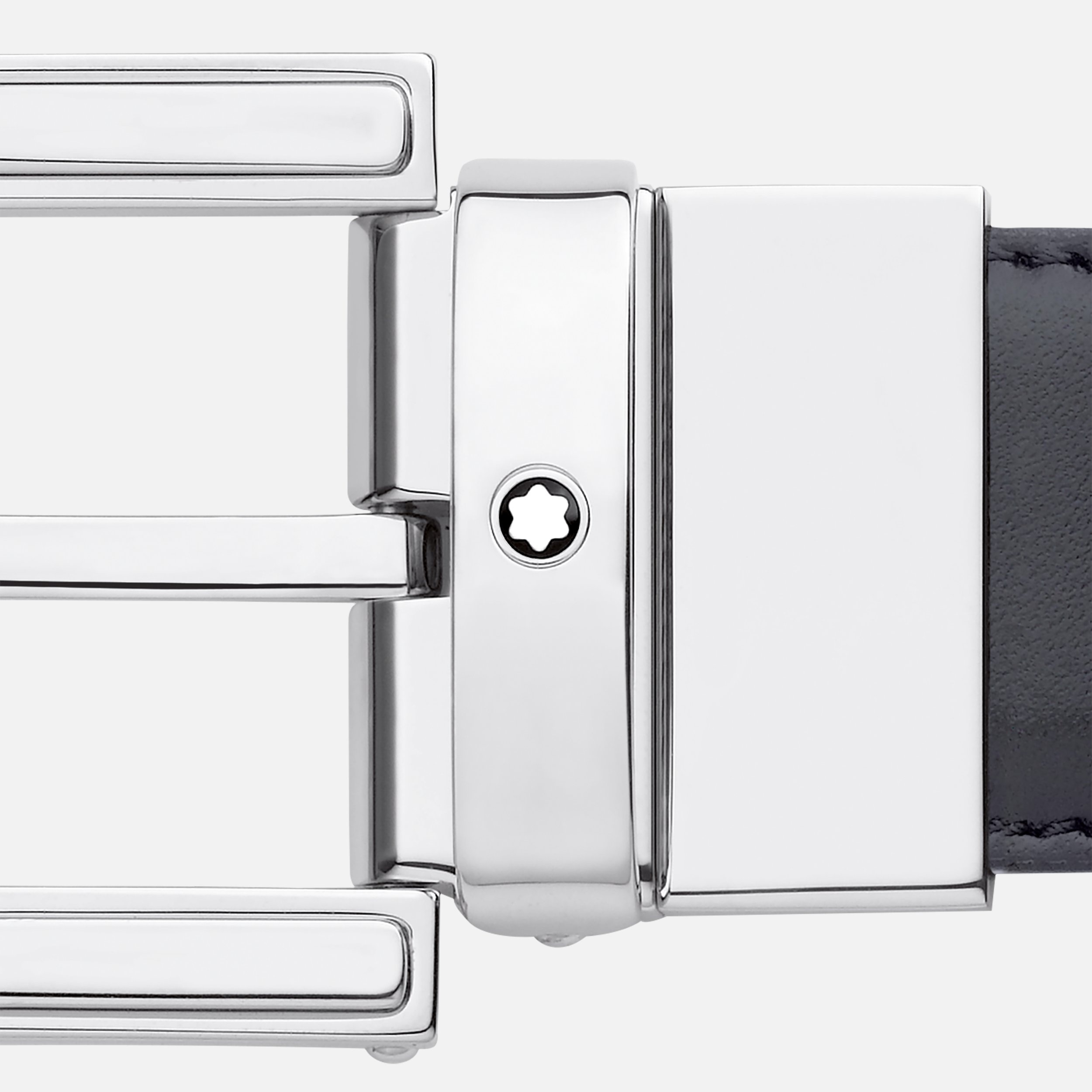 Black/brown 30 mm reversible leather belt - 3