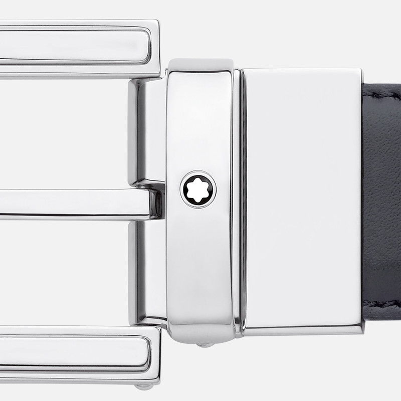 Black/brown 30 mm reversible leather belt 3