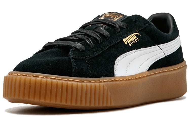 (WMNS) PUMA Suede Platform 'Black Gum' 363559-02 - 2