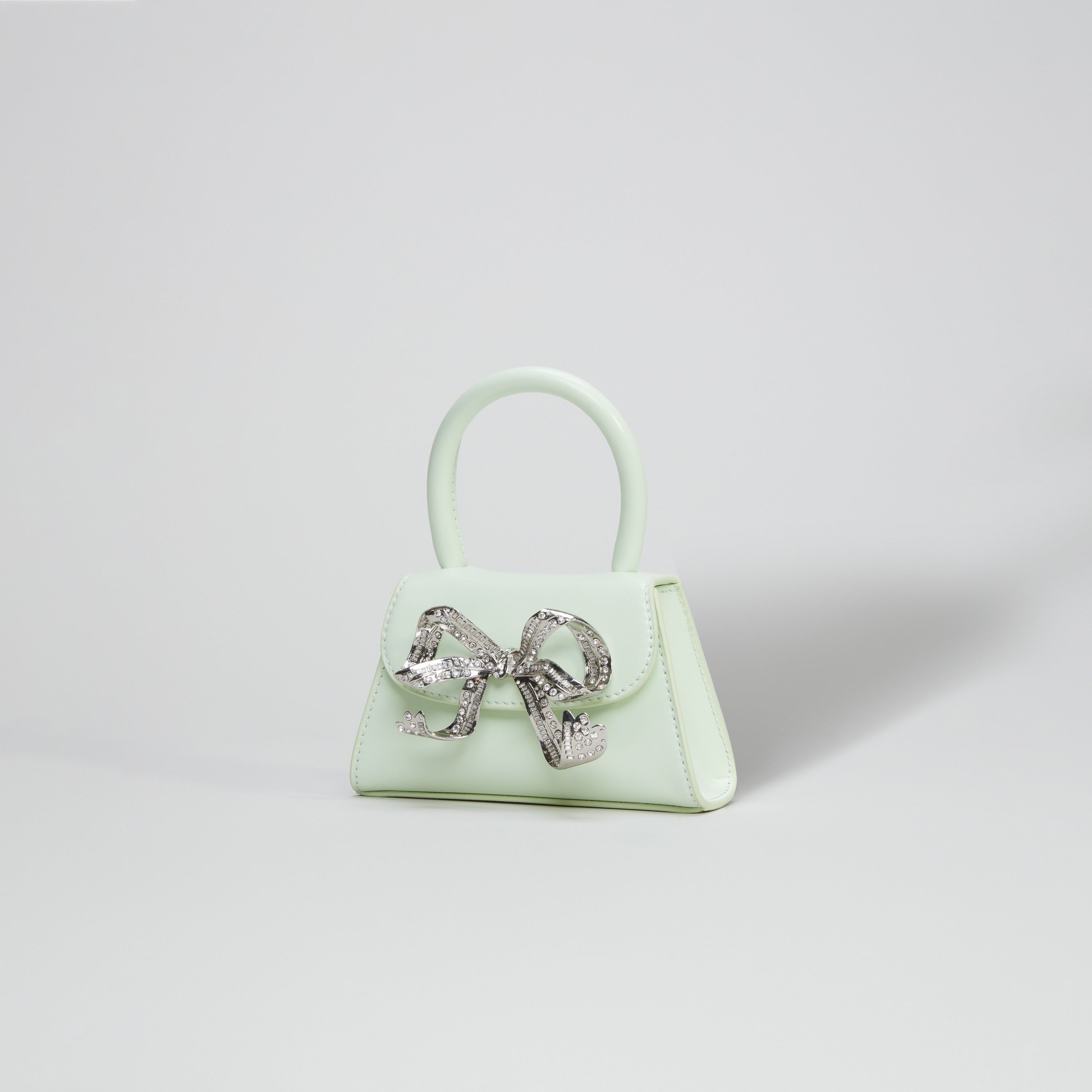 The Bow Micro in Pistachio with Diamanté - 2