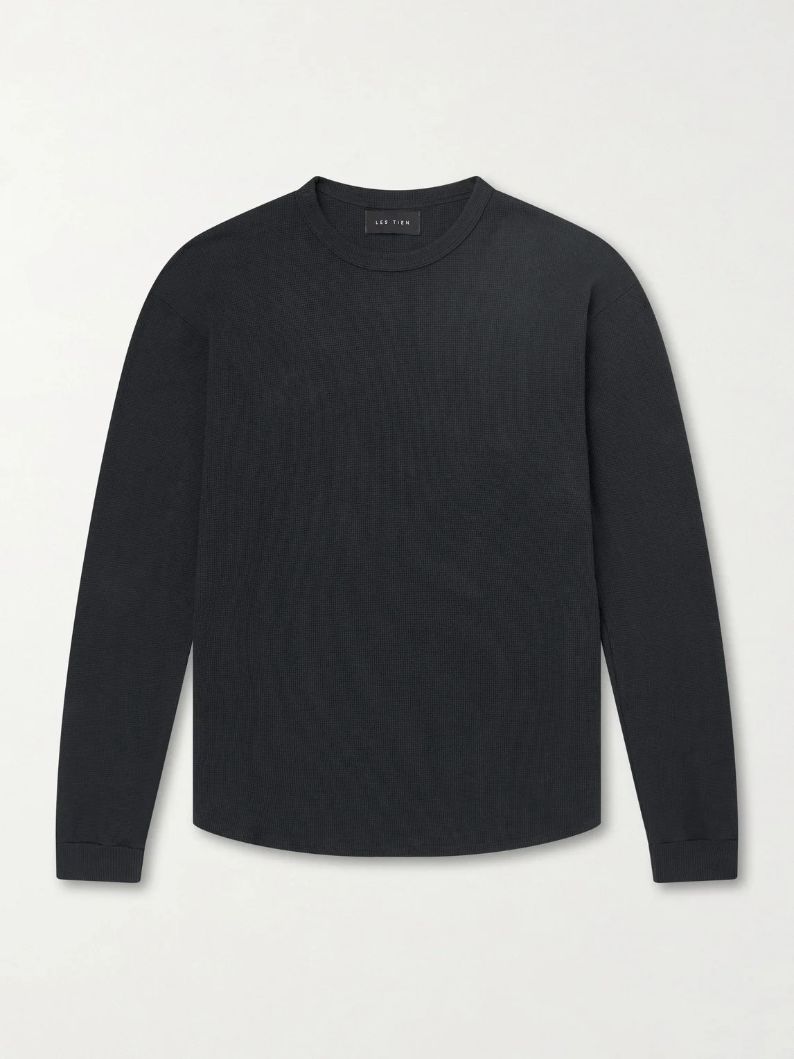 Thermal Waffle-Knit Cotton-Blend Sweater - 1