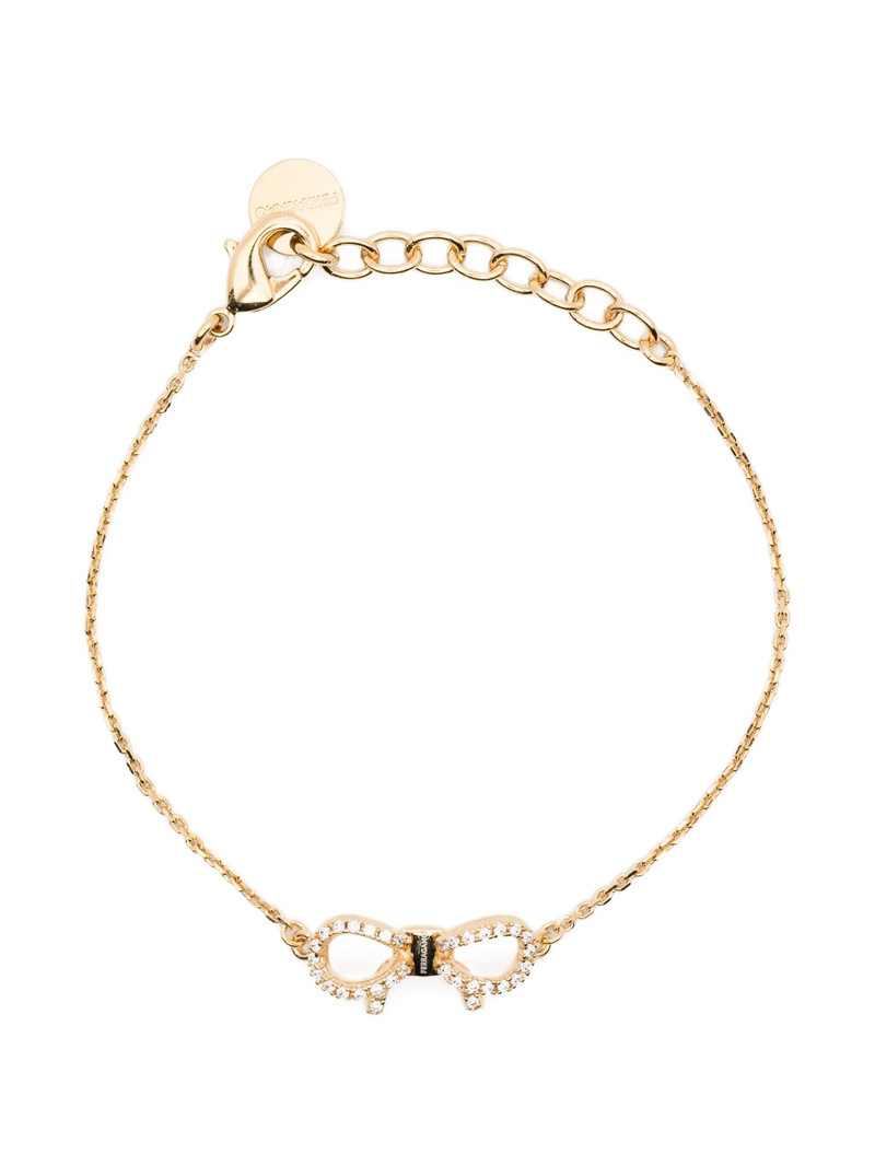 Ferragamo Vara Bow Crystal-embellished Bracelet 1