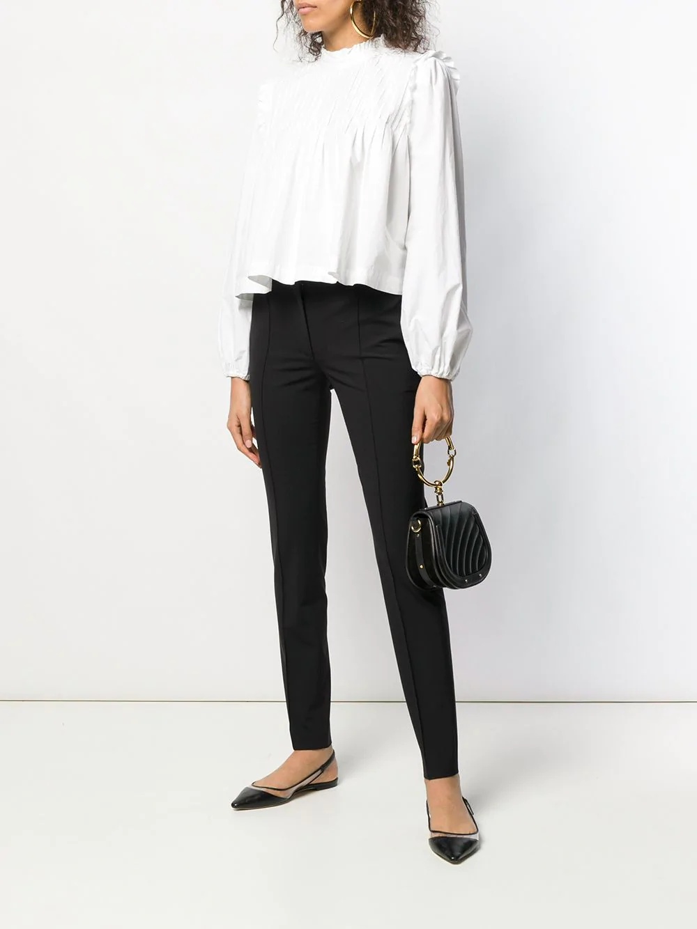 belted VLTN skinny trousers - 2