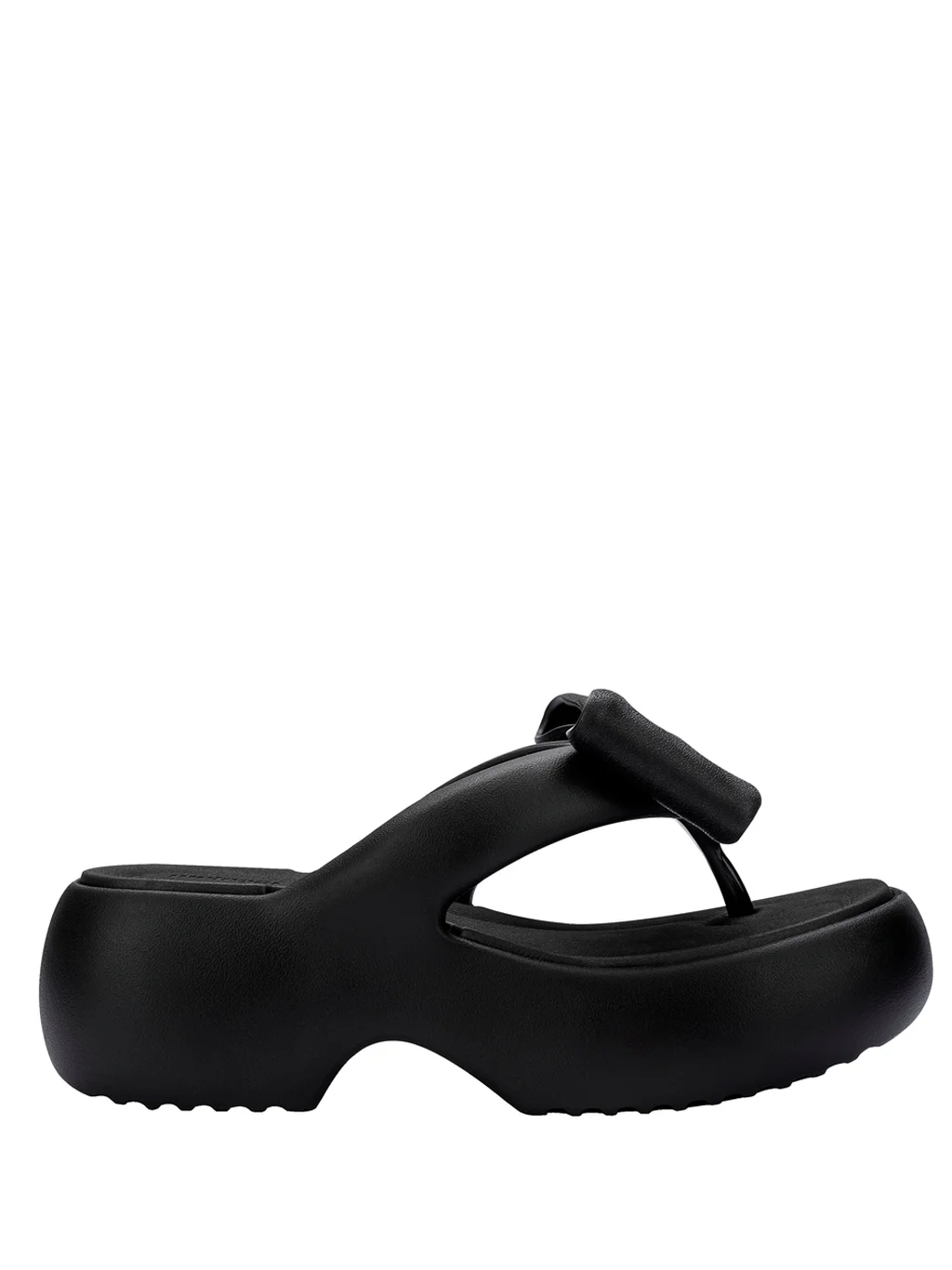 MELISSA FREE FUZZY PLATFORM BOW - BLACK - 1