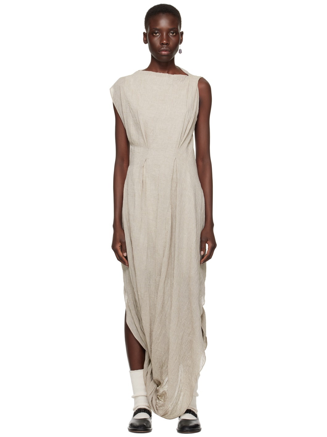 Taupe Twist Maxi Dress - 1