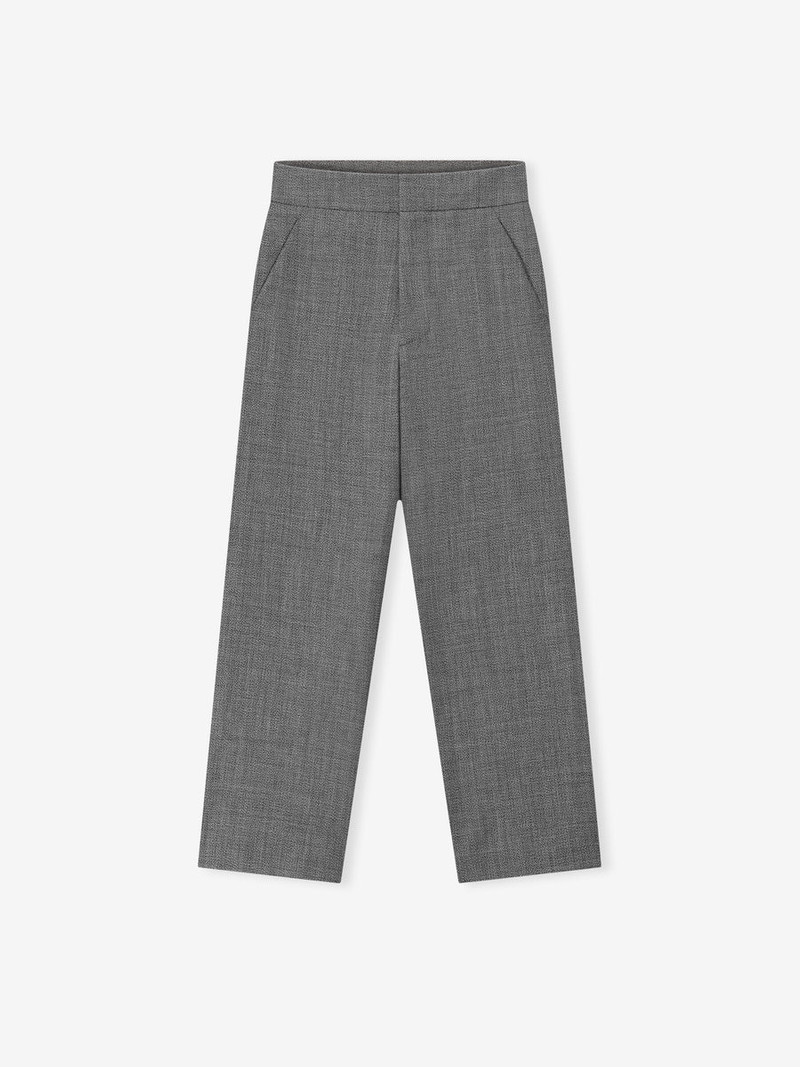Mouline Wool Casual Flat Front Pant - 1