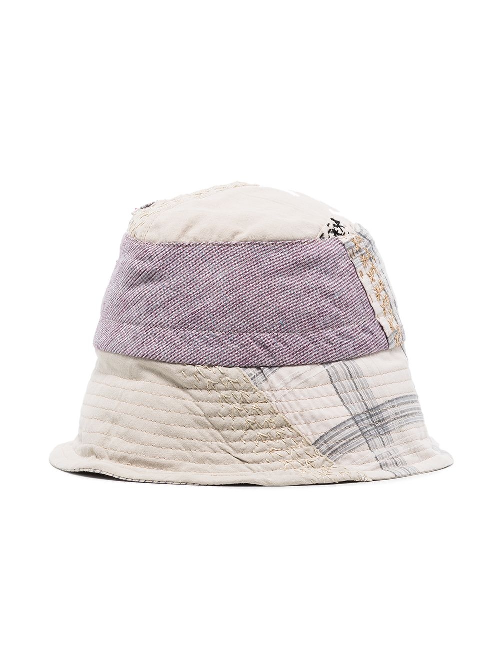 patchwork-design bucket hat - 3