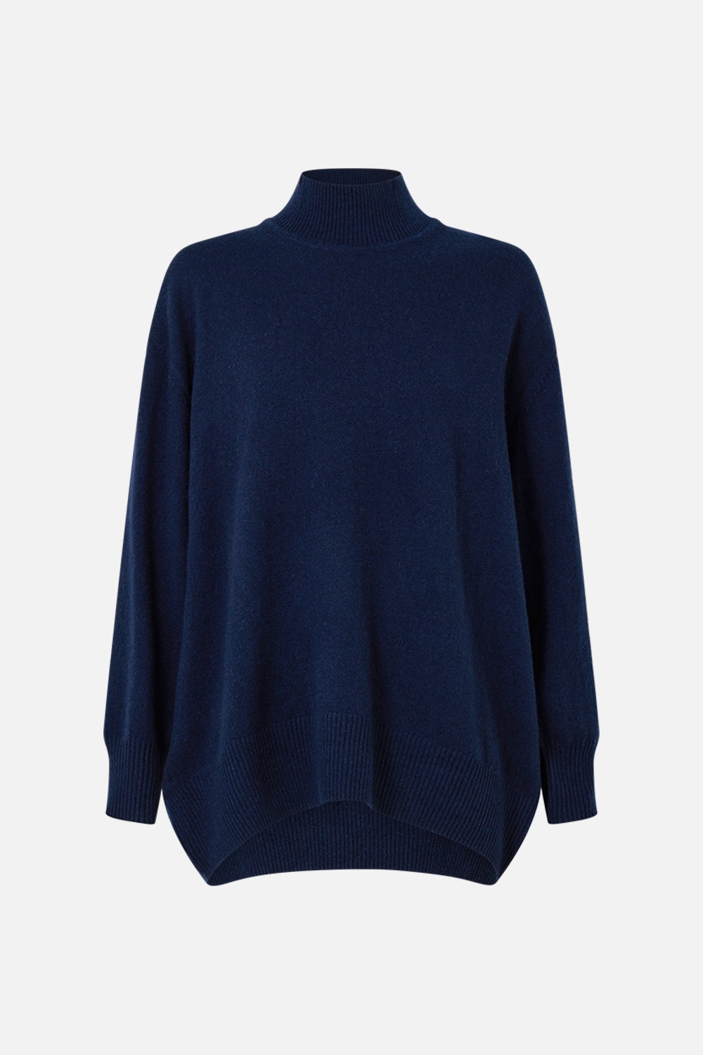 SILK BACK TURTLE NECK KNIT - 1