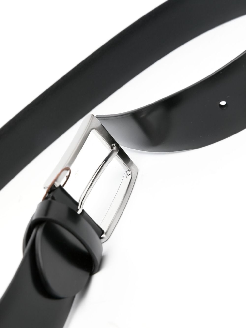 buckle-fastening leather belt - 2