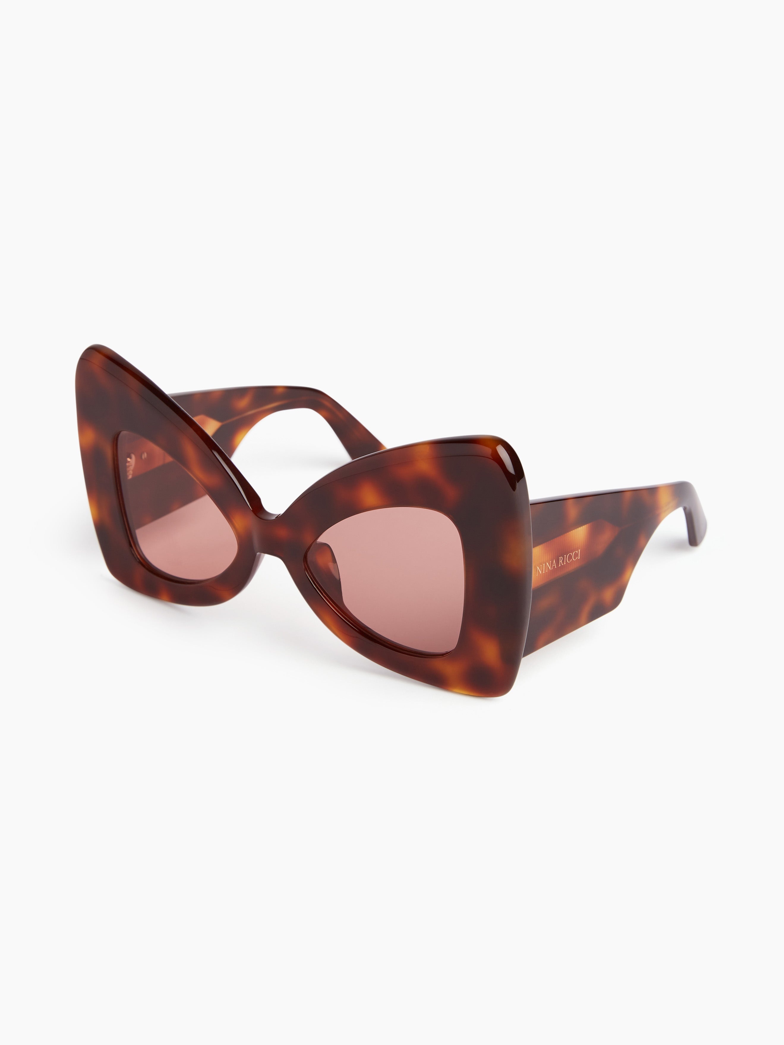 Precious butterfly shiny havana Sunglasses - 4