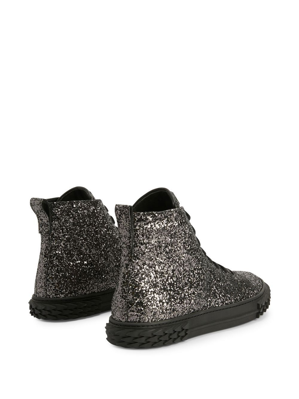 Ecoblabber glitter high-top sneakers - 3