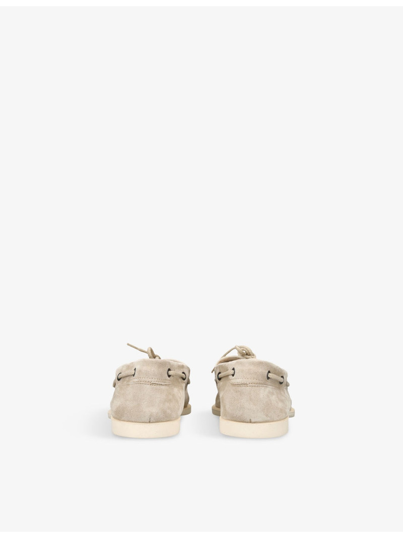 John Lobb Foil Suede Boat Shoes outlook
