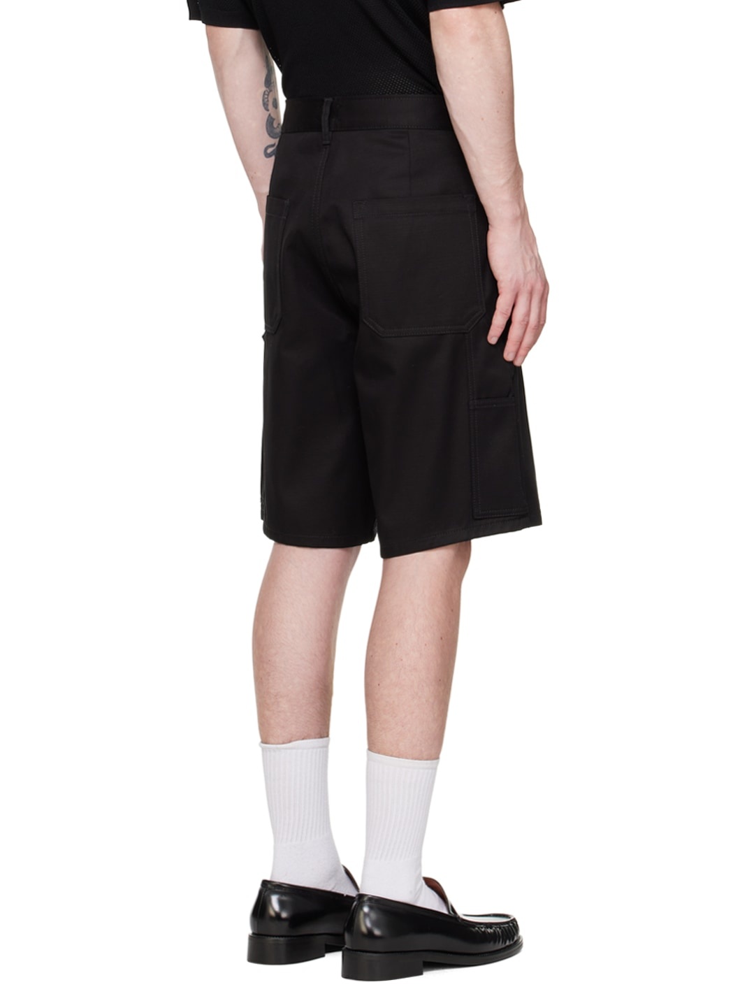 Black Pocket Shorts - 3