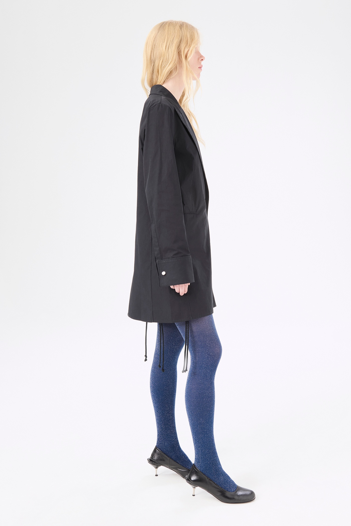 Blazer Shirt Ripe Black Poplin - 6