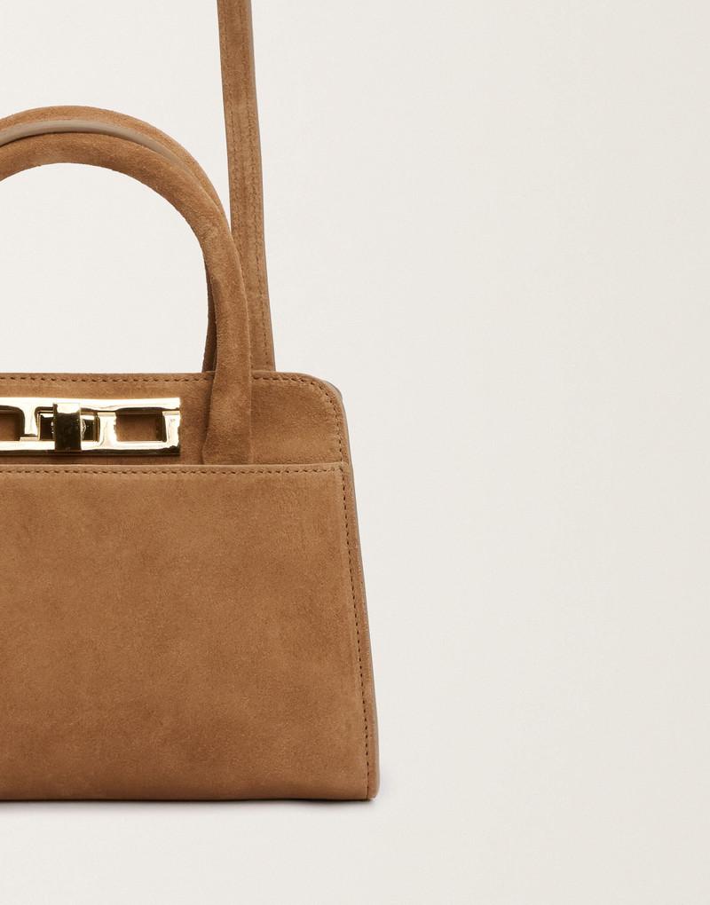 Small suede handbag 4